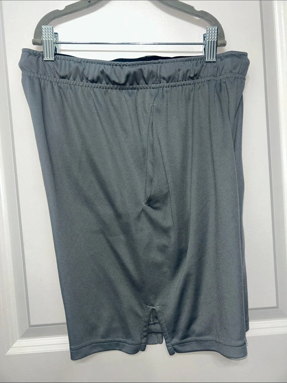 Nike Men’s Gray Athletic Shorts with Black Swoosh